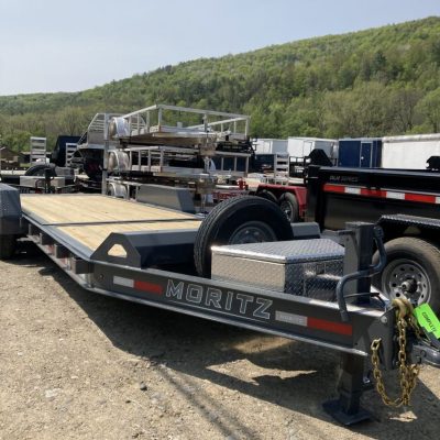 2023 Moritz Equipment Trailer ELBH GT-20 SERIES Low Profile Gravity Tilt 14K Stock # 2715  Red