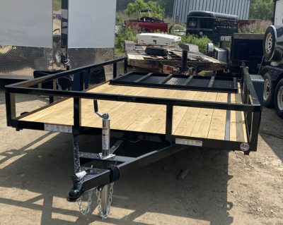2025  Sure-Trac 7x20 Tandem Axle Tube Top Trailer Stock # 2871 STUTT8220-B-100
