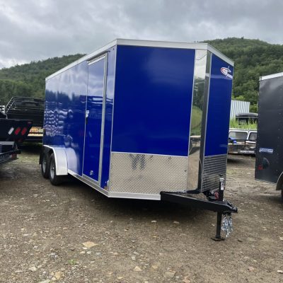 2024 Cross Trailers 7×16 Enclosed 716TA-Alpha  Ramp 6″ Extra Height Stock # 2756