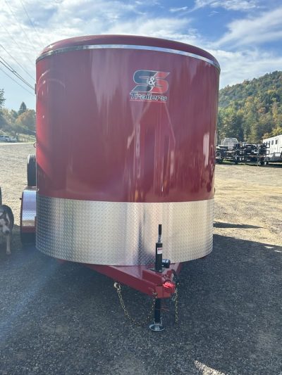2026 S & S Bumper Pull 16' Livestock (Red)  Trailer 7' (xtra hgt) Tall  Stock #: 2922 W/Tie Out  12K - Image 2
