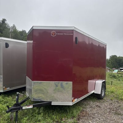 2025 Cross Trailers 612SA-Alpha w/ Ramp Door V Nose Extra 6 Height Stock # 2788