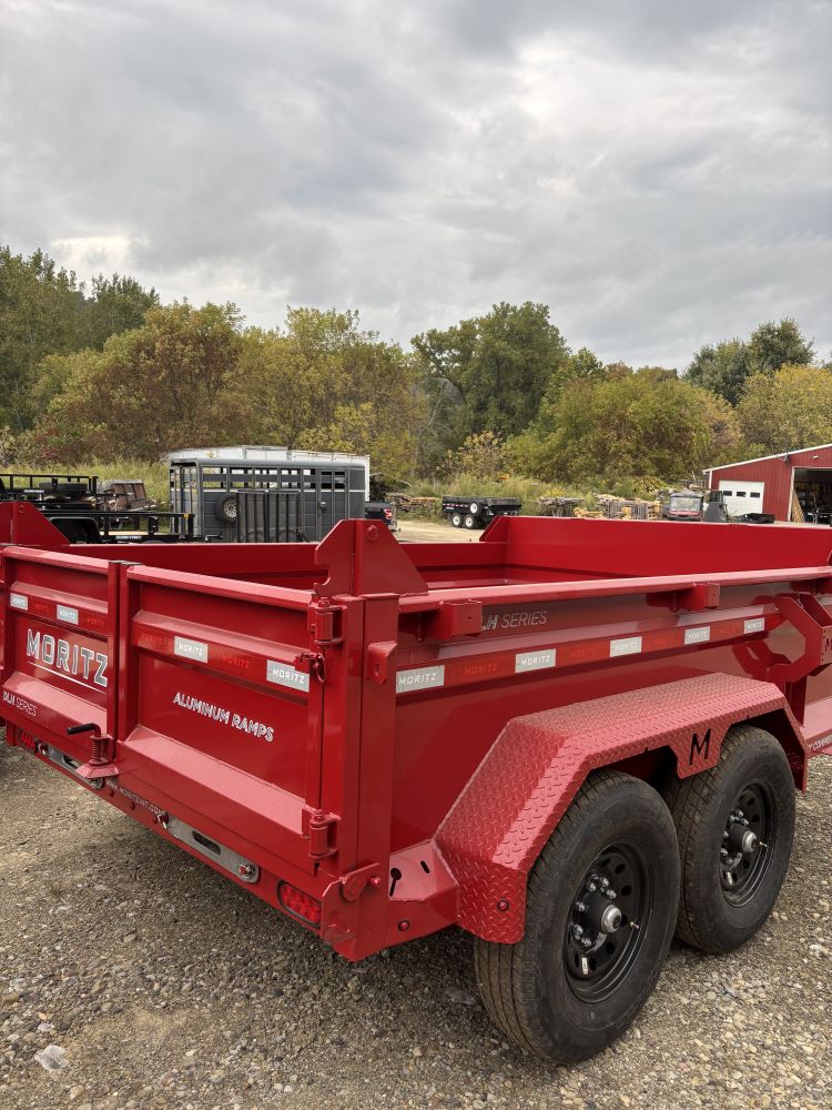2025 Moritz International Dump Trailer (RED)  6'10 x 10 (DLB610-10) 12K Stock #: 2903 - Image 3