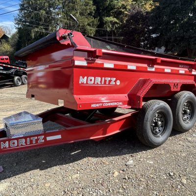 2026 Moritz International Dump Trailer 6’10 x 12 RED (DLB610-12) 14K Stock #: 2976