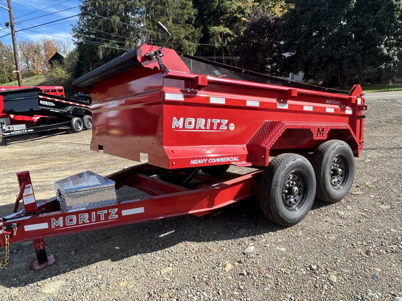 2025 Moritz International Dump Trailer (RED)  6'10 x 10 (DLB610-10) 12K Stock #: 2903 - Image 11