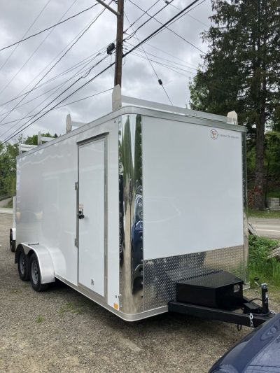 2025 Cross Trailers 716TA-Alpha w/ Ramp Door Extra 12" Height Stock #2878 (Copy)