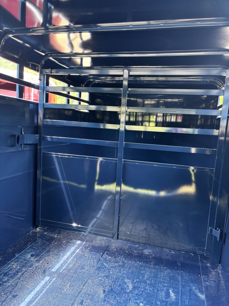 2027 S & S Bumper Pull 16' Livestock (Blue) Trailer 78" Tall Stock #: 2974 12K - Image 9
