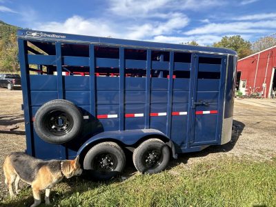 2026 S & S Bumper Pull 16' Livestock (Blue)  Trailer 7' (xtra hgt) Tall  Stock #: 2923  12K - Image 9