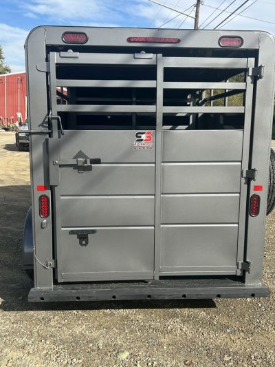 2026 S & S Bumper Pull 14' Livestock (Gray)  Trailer 6'6" Tall  Stock #: 2921  7K - Image 5